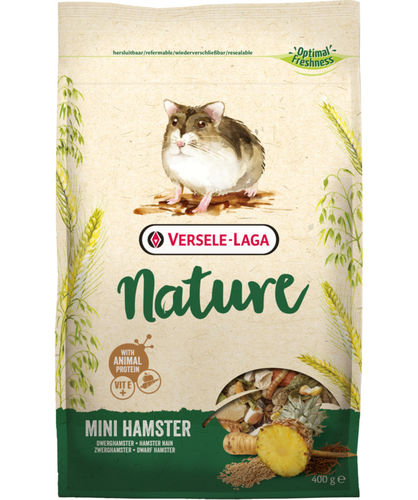 Versele-Laga Nature Kääpiöhamsteri täysravinto 400g - Jyrsijöiden ruoat - 5410340614204 - 1
