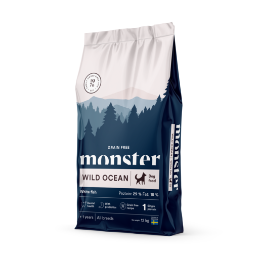 Monster Dog Grain Free Wild Ocean 12kg Koiranruoka - Monster kuivaruoat - 7350040125014 - 1