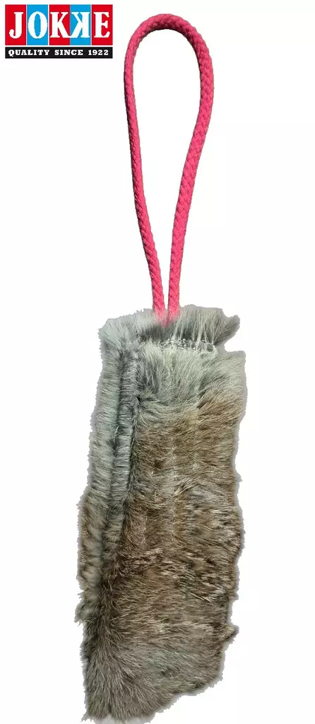 Jokke Kaninkarvapatukka KottonRabbit Fuksia Treenilelu - Koiran treenilelut - 6417114114464 - 1