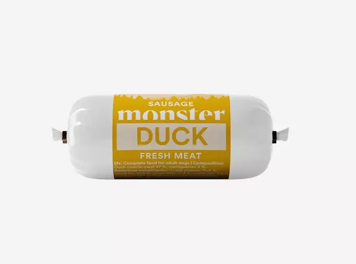 Monster Duck Sausage Ankka Makkara treenimakkara 400g - Koiran herkut - 7350040129234 - 1