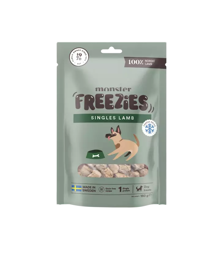 Monster Freezies Singles Lamb 150g - Koiran herkut - 7350040126264 - 1