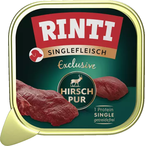 Rinti Singlefleisch Yksi Proteiini Peura 150 g - Koiran märkäruoat - 4000158943224 - 1