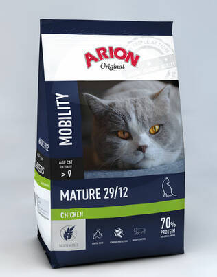 Arion Original Cat Adult Mature/Senior 29/12 Kana kissan kuivaruoka - Arion kuivaruoat - 5414970058605 - 1