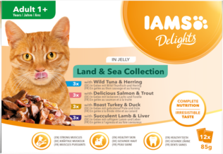 Iams Cat Delights Gravy Multipack Land & - Märkäruoka monipakkaukset - 8710255100425 - 0