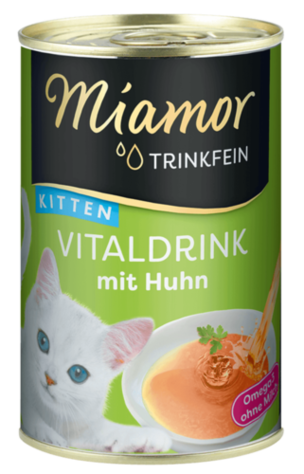 Miamor Trinkfein Vitaljuoma Kitten Kana kissan täydennysravinto 135ml - Kissan herkut - 4000158743695 - 1