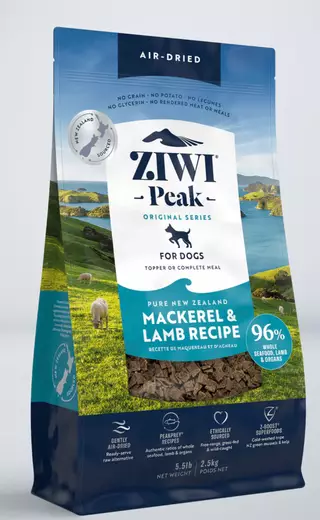 ZiwiPeak Air Dried Makrilli & lammas 2,5 kg koiranruoka - Ziwipeak kuivaruoat - 9421016594115 - 1