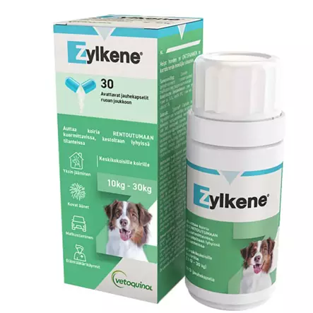 Zylkene 225mg 10-30 kg Koirille 30 kapseli - Koiran lisäravinteet - 6430033030615 - 1