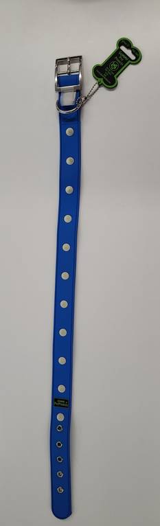 Gummi BLUSXL 55-65cm Sininen Pimeässä hohtavilla pehmeillä piikeillä - Koiran lukolliset kangaspannat - 9334942999865 - 1