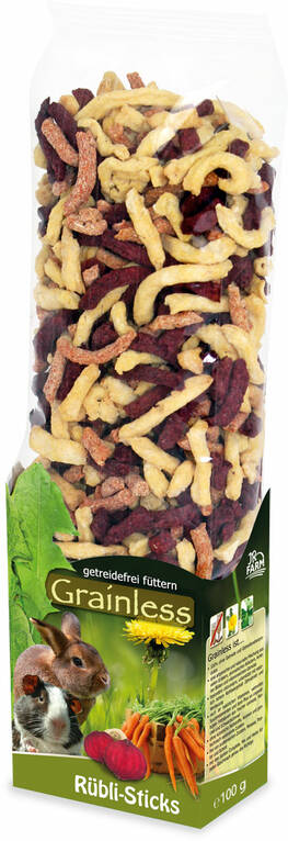 Jr. Farm Grainless Viljaton Vihannestikku jyrsijän herkku 125g - Kanin ja jyrsijän herkut - 4024344127045 - 1