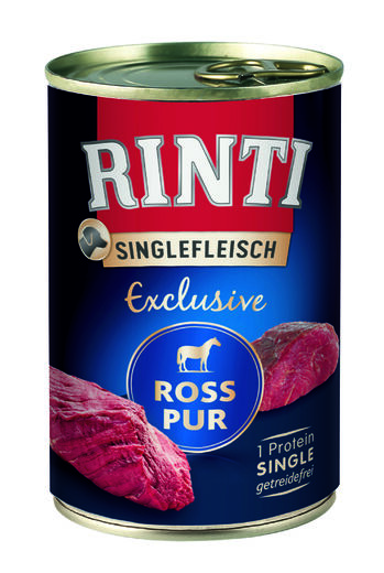 Rinti Singlefleisch Pur hevonen Koiran märkäruoka 400g - Koiran märkäruoat - 4000158940445 - 1