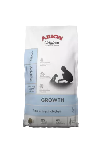 Arion Growth / Puppy Small kana Koirankuivaruoka - Arion kuivaruoat - 5414970060585 - 1