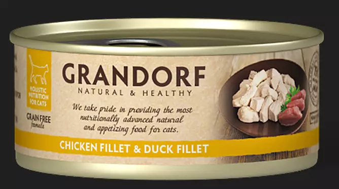 Grandorf C ChickenB Duck Fillet 70g - Märkäruokatölkit - 5407007850235 - 1