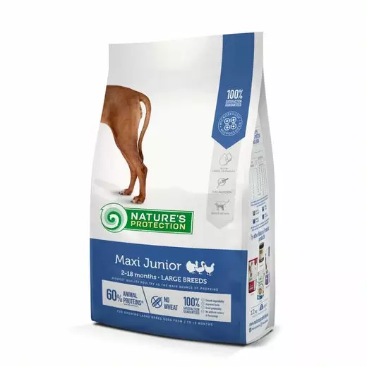 Natures Protection Junior Maxi & Large Breed siipikarja Koiranruoka 12kg - Natures Protection kuivaruoat - 4771317457295 - 1