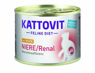 Kattovit Renal Kana 185g munuaisvaivaisille kissoille kehitetty resepti - Erikoismärkäruoat - 4000158780416 - 1