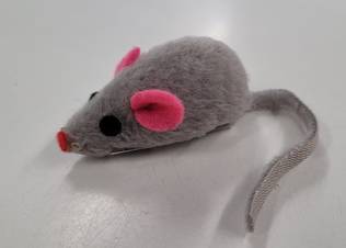 Rapiseva Lyhytkarvainen Hiiri Harmaa kissanlelu - Kissan leluhiiret - 4016598464946 - 1