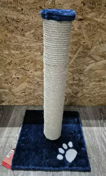 Raapimatolppa Gina sininen tassukuvio 34×34×60cm - Kissan raapimatolpat - 8712695049906 - 2