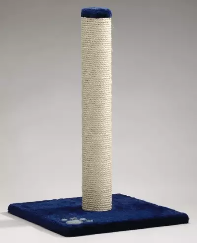 Raapimatolppa Gina sininen tassukuvio 34×34×60cm - Kissan raapimatolpat - 8712695049906 - 1