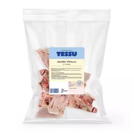Tessu Naudan ydinluu 2 kg raakapakaste - Muut koiran raakaruoat - 6420614790076 - 1