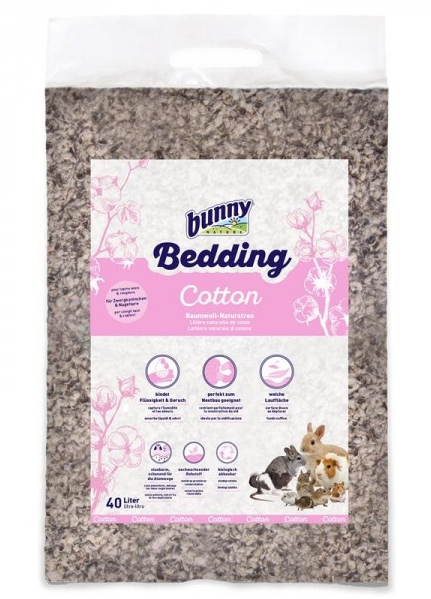 Bunny Bedding Cotton kuivike 40 l - Kuivikkeet ja pesämateriaali - 4018761160006 - 1