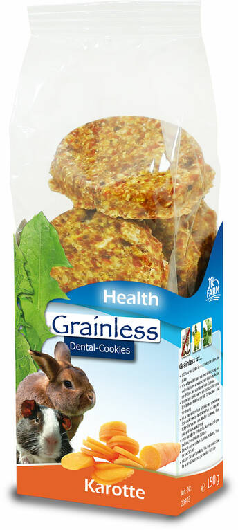 Jr. Farm Grainless Health Porkkanakeksi jyrsijän herkku 150g - Kanin ja jyrsijän herkut - 4024344204036 - 1