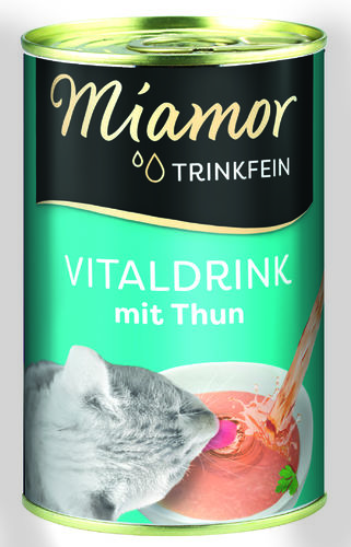 Miamor Trinkfein Vitaljuoma Tonnikala kissan täydennysravinto 135ml - Kissan herkut - 4000158743626 - 1