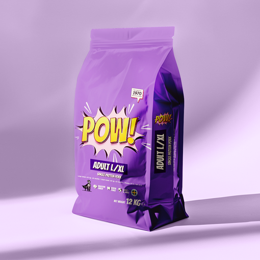 POW! Dog Adult L/XL Single protein Pork Possu Sika Koiran ruoka - Erikoiskuivaruoat - 7350040129906 - 1