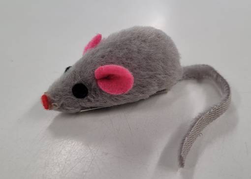 Rapiseva Lyhytkarvainen Hiiri Harmaa kissanlelu - Kissan leluhiiret - 4016598464946 - 1