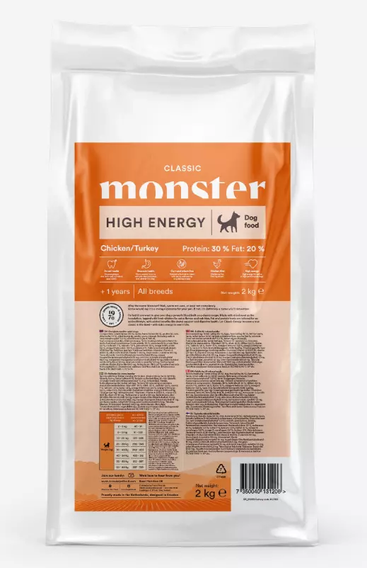Monster Dog Classic High Energy Koirankuivaruoka - Monster kuivaruoat - 7350040131206 - 1