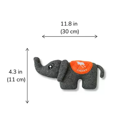 Cheeky Ellie Elephant Norsu Elefantti Kestävä koiranlelu - Koiran pehmolelut - 3770038688057 - 2