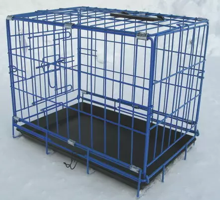 Kevytmetallihäkki XL sininen - Koiran häkit - 6430035774647 - 1