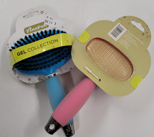 FinnPet Gel Collection Kaksipuolinen Harja Geelikahvalla - Koiran kammat, harjat ja karstat - 6430074327187 - 1