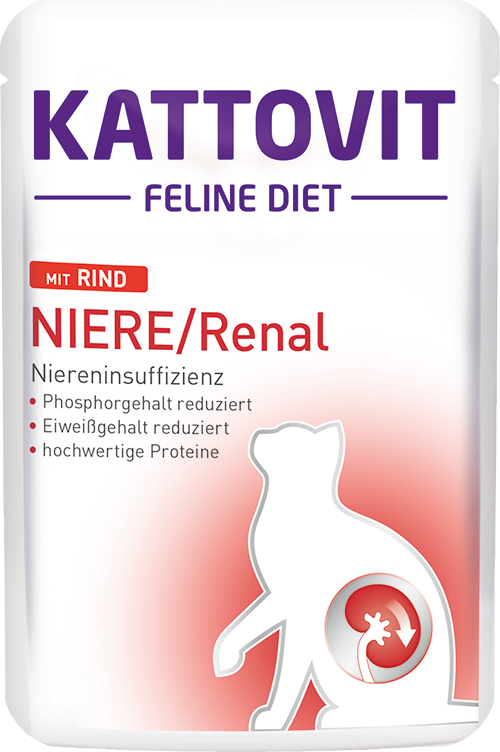 KATTOVIT Feline Diet Neire/Renal Munuaisille kissan kuivaruoka 1,250kg - Kissan erikoiskuivaruoat - 4000158771407 - 1