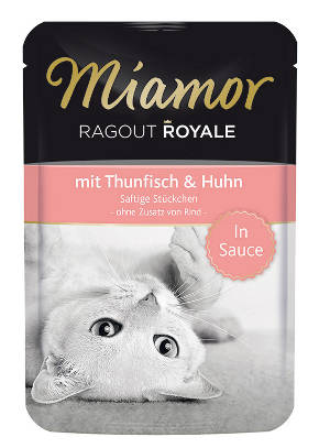 Miamor Ragout Royale Tonnikala & Kana Kastikkeessa kissan märkäruoka 100g - Märkäruokapussit - 4000158740717 - 1