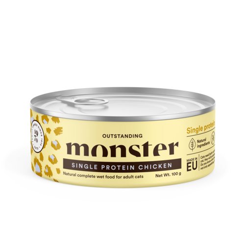 Monster Cat Single Protein Chicken 100g Kissan märkäruoka - Märkäruokatölkit - 7350040124437 - 0