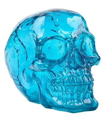 Penn-Plax Crystal Skull Blue pääkallo akvaariokoriste - Akvaariokoristeet - 030172099007 - 1