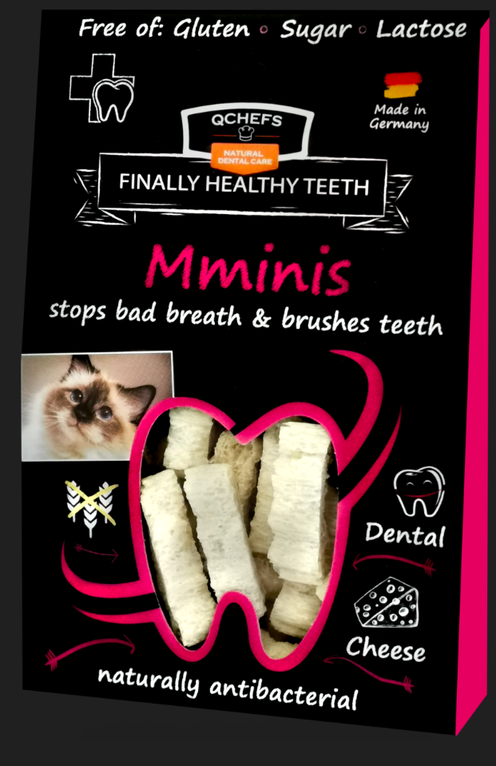 QCHEFS Mminis Rapea Juustoherkku Kissoille - Kissan herkut - 805627029317 - 1