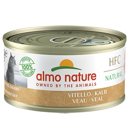 Almo Nature HFC Natural Cat Vasikka kissan täydennysravinto 70g - Märkäruokatölkit - 8001154120417 - 1