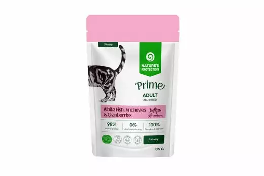 Nature´s Protection Prime Cat Adult All Breed Urinary 85g kissan märkäruoka - Märkäruokapussit - 4771317479167 - 1