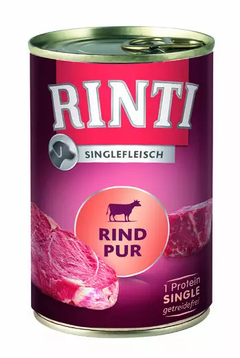 Rinti singlefleisch Pur Nauta 400g Koirien märkäruoka - Koiran märkäruoat - 4000158940438 - 1