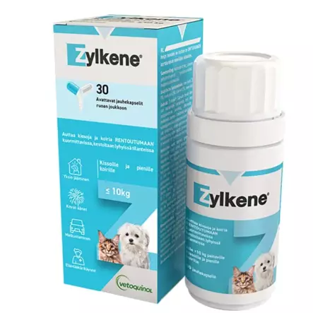 Zylkene 75mg alle 10kg Kissoille Koirille 30 kapseli - Koiran lisäravinteet - 6430033030608 - 1