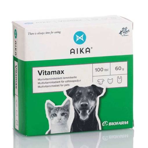 Aika Vitamax Monivitamiinivalmiste 100 tbl - Koiran lisäravinteet - 6416225020428 - 1