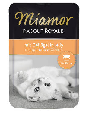 Miamor Ragout Royale Kitten Siipikarja Hyytelössä kissan märkäruoka 100g - Märkäruokapussit - 4000158740588 - 1