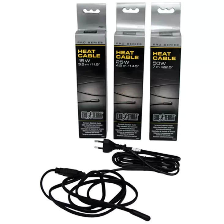 ExoTerra Heat Cable 15W 3,5m Lämpökaapeli - Terraarion valaistus ja lämmitys - 015561220118 - 1