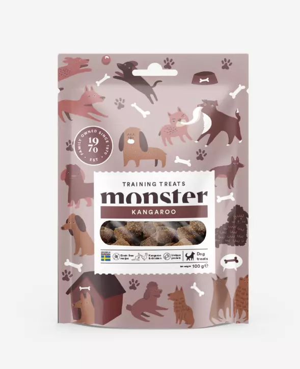 Monster Dog Training Treats Kenguru Kana 100g Koiranherkku Treeniherkku - Koiran herkut - 7350040126578 - 1