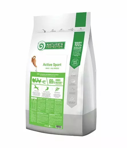 Natures Protection Adult Active Sport 12kg Koiranruoka - Natures Protection kuivaruoat - 4771317457448 - 1