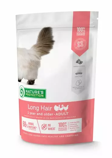 Natures Protection Cat Long Hair 400g kissanruoka - Kissan erikoiskuivaruoat - 4771317457608 - 1