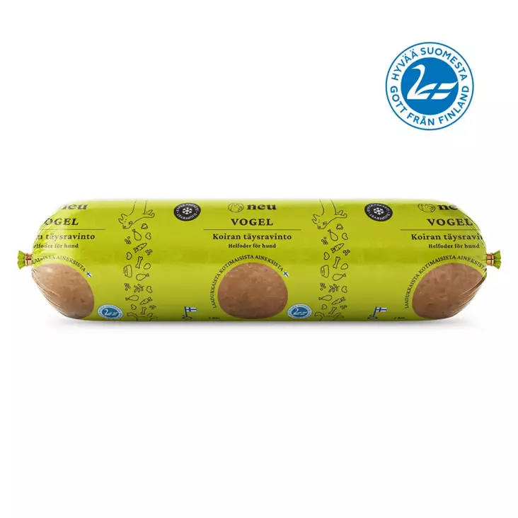 NEU Pikku Vogel Kotimainen Kypsä Koiranruoka 500g - NEUfrau koiran pakasteruoat - 6430032470238 - 1