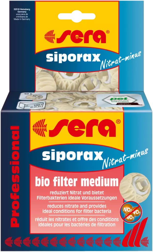 Sera Siporax Nitrat-Minus 500ml 145g - Akvaarion suodattimet - 4001942536448 - 1
