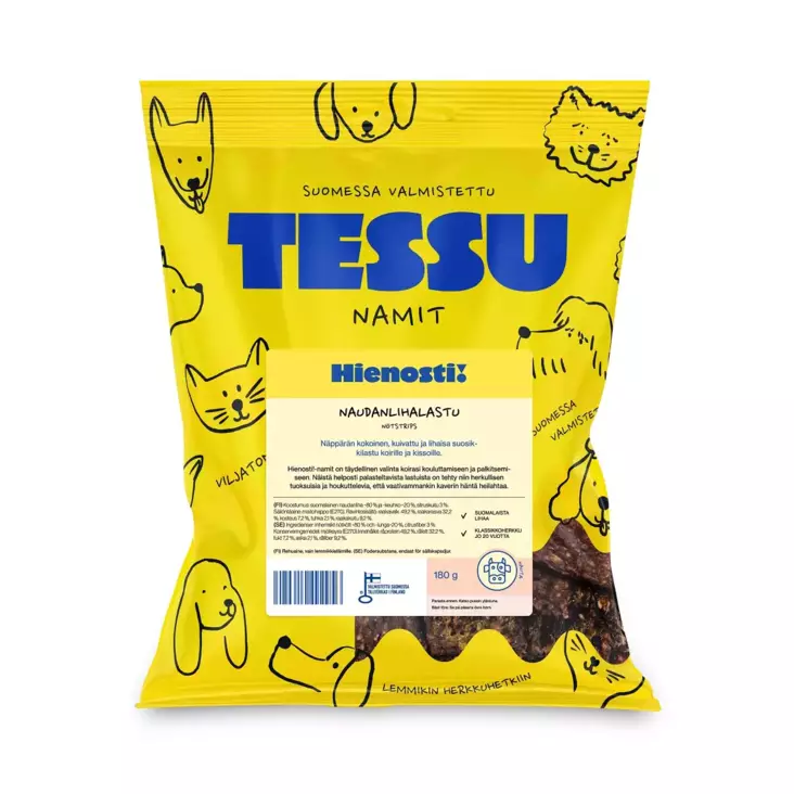TESSU Naudanlihalastu 180g - Koiran herkut - 6420614793008 - 1