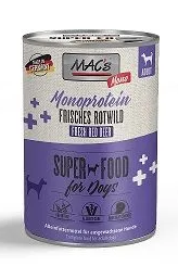 Macs Monoproteiini Hirvi/Peura 400g - Koiran märkäruoat - 4027245009519 - 1